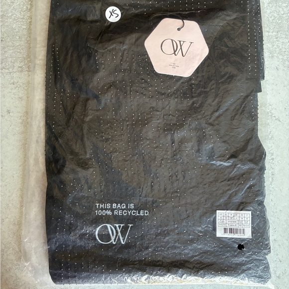 OW Collection Rhinestone LBD Black Caviar Mini Dress XS - Picture 9 of 11